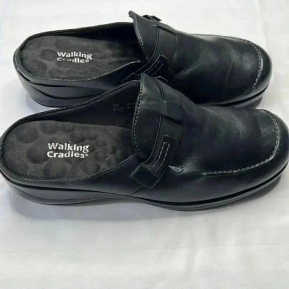 Walking Cradles size 8w leather mules/clogs - Picture 1 of 6
